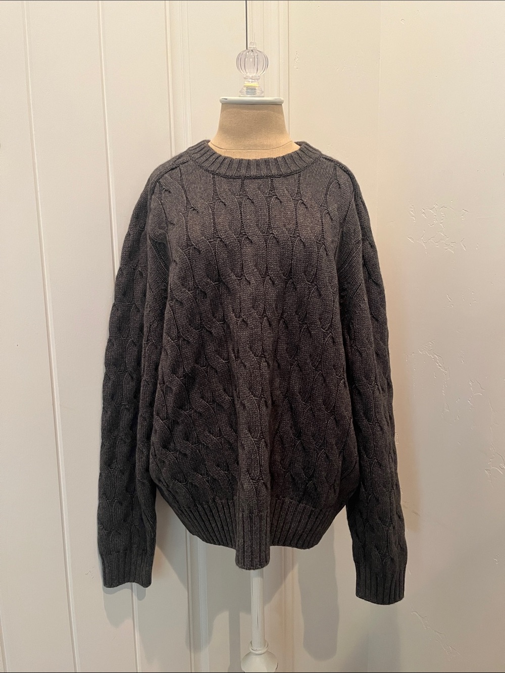 AYR Men's Cable Knit Sweater Set - Classic Crewneck